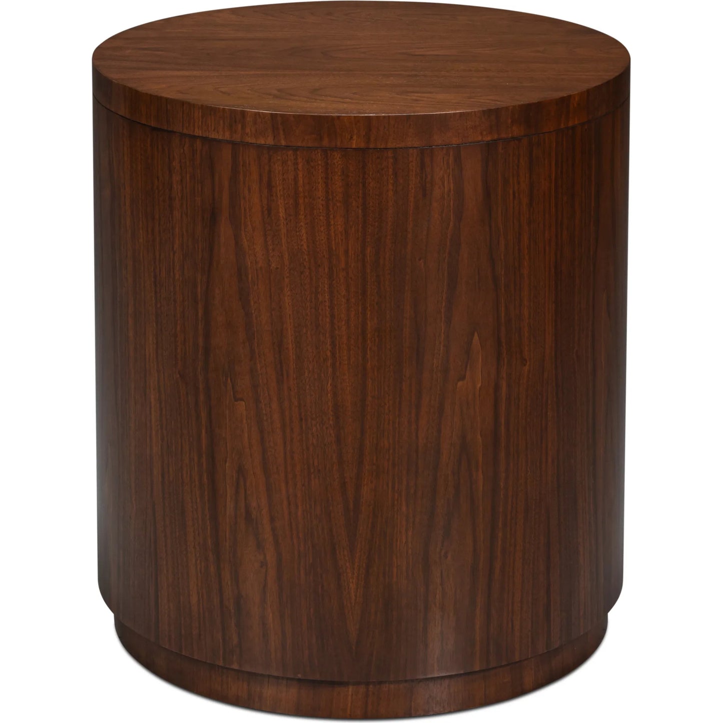 002 SI-2439041 | Additional Silo | Vero Side Table by Sarreid Ltd. in walnut. Made from dark walnut in a unique style.