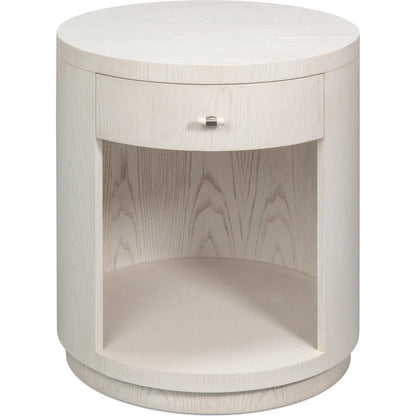 Vero Side Table by Sarreid Ltd.. Made from dark walnut in a modern style.