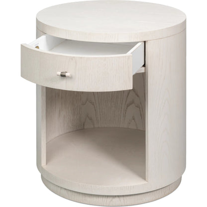 Vero Side Table by Sarreid Ltd.. Made from dark walnut in a modern style.