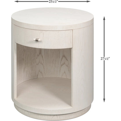 Vero Side Table by Sarreid Ltd.. Made from dark walnut in a modern style.