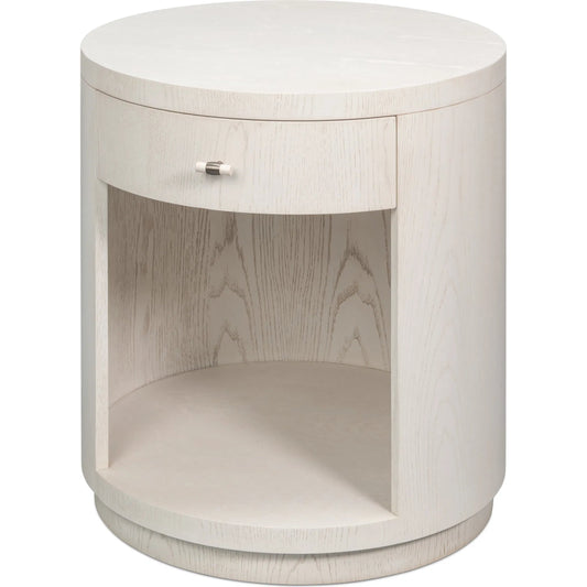 Vero Side Table by Sarreid Ltd.. Made from dark walnut in a modern style.