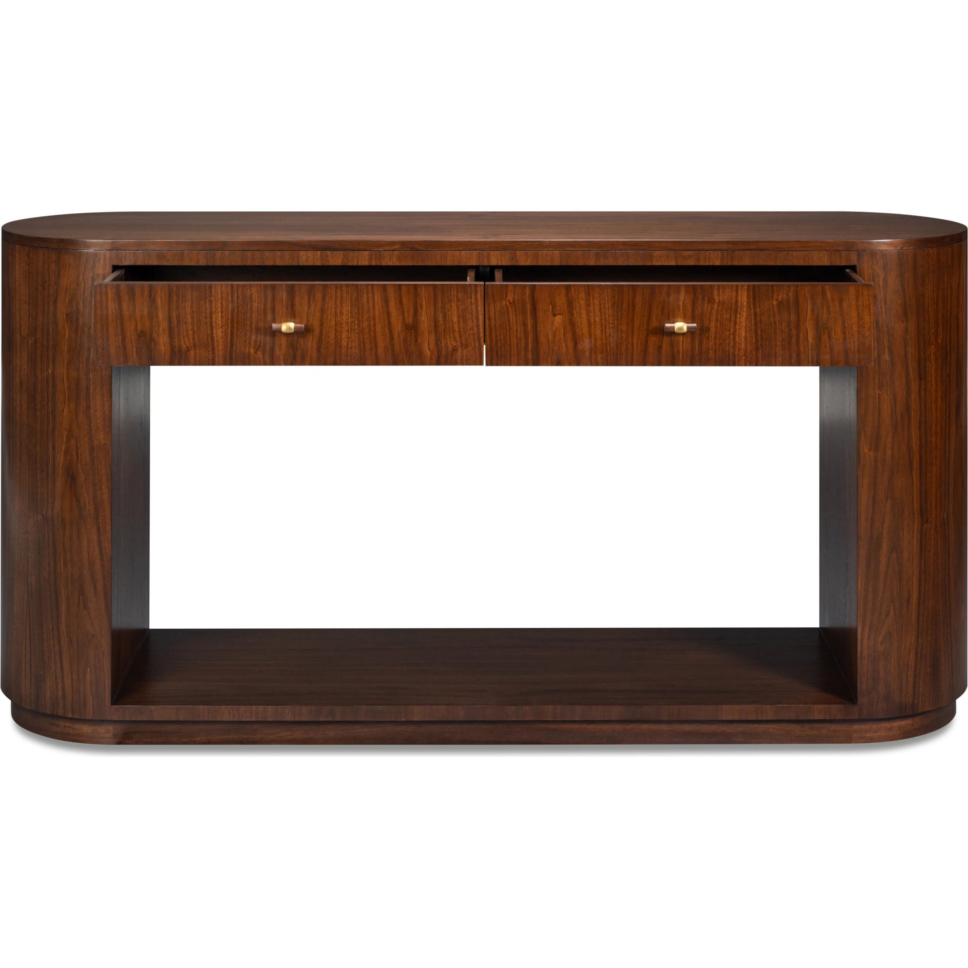 Vero Console Table by Sarreid Ltd.. Made from dark walnut in a modern style.