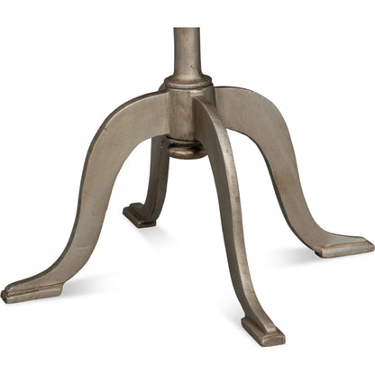 Carolina Leaf Table by Sarreid Ltd. in brown. Made from casted aluminum in a traditional style.