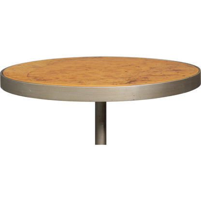 Carolina Leaf Table by Sarreid Ltd. in brown. Made from casted aluminum in a traditional style.