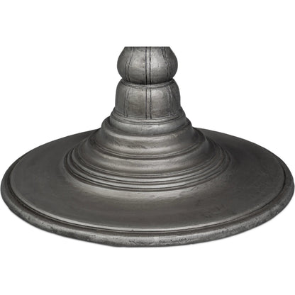 Banner House Table by Sarreid Ltd. in brown. Made from casted aluminum in a traditional style.