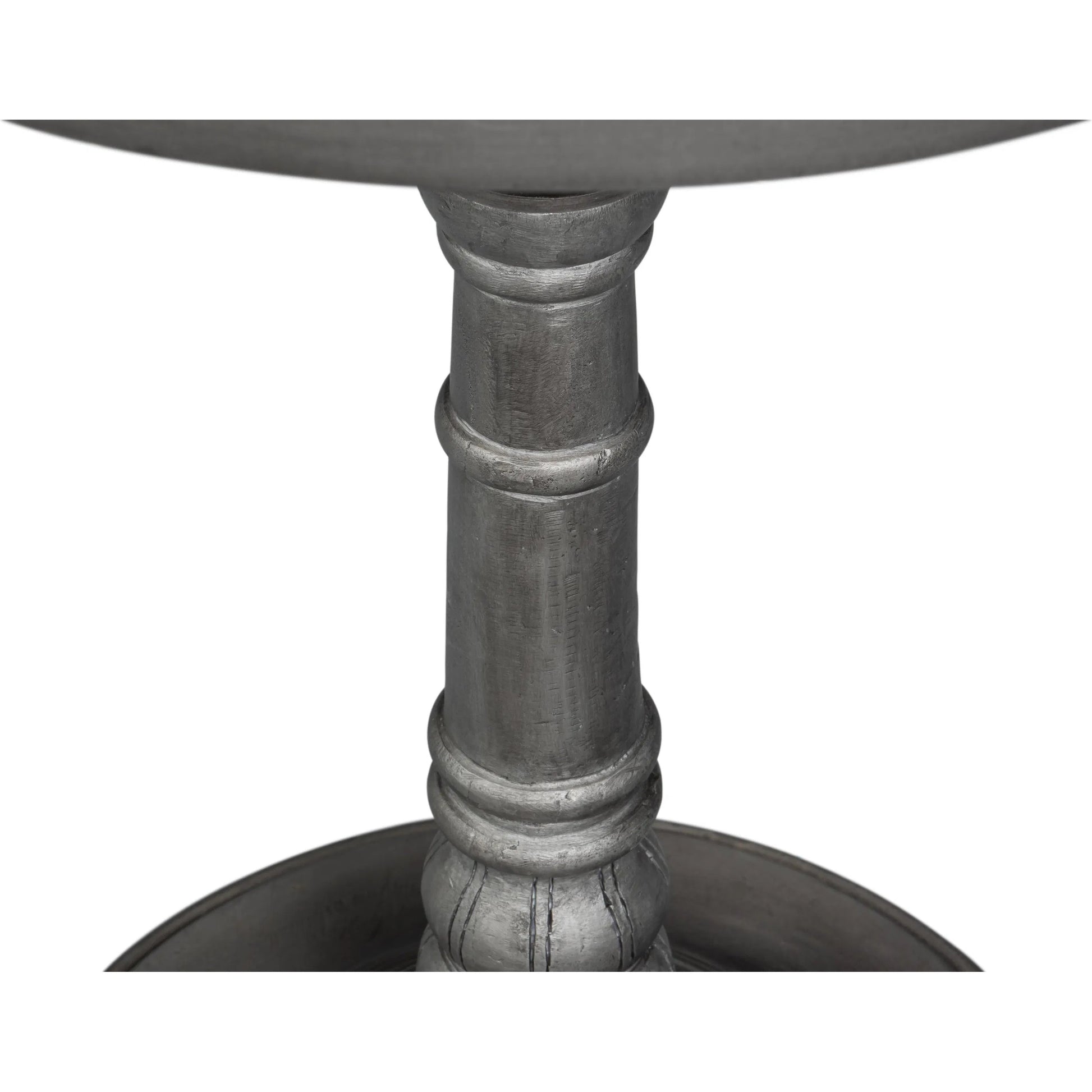 Banner House Table by Sarreid Ltd. in brown. Made from casted aluminum in a traditional style.
