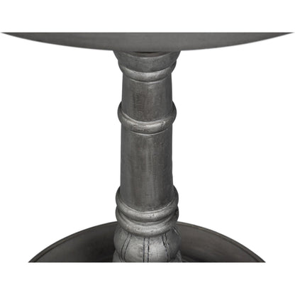 Banner House Table by Sarreid Ltd. in brown. Made from casted aluminum in a traditional style.