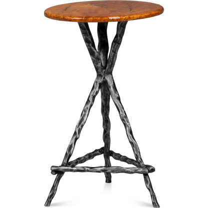 Planter's Table by Sarreid Ltd.. Made from casted aluminum in a traditional style.