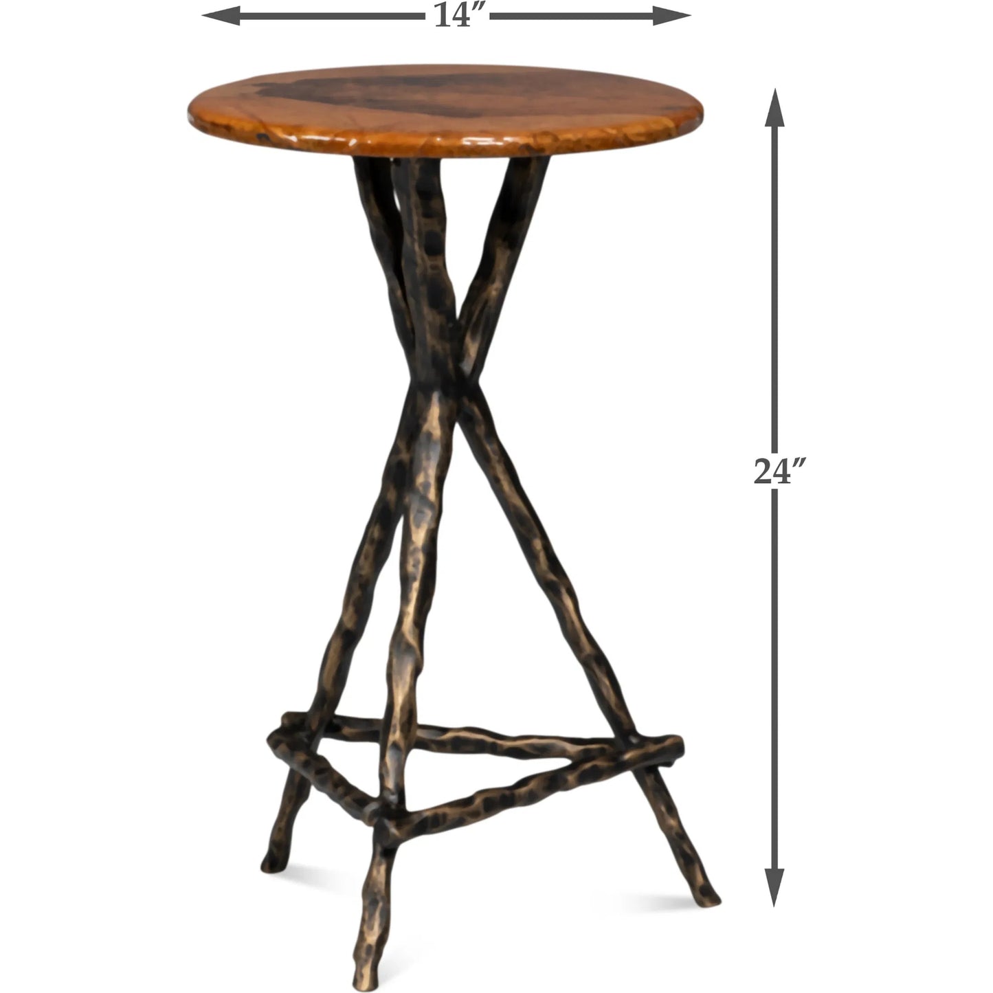 019 SI-2473342 | Additional Silo | Planter's Table by Sarreid Ltd.. Made from casted aluminum in a traditional style.