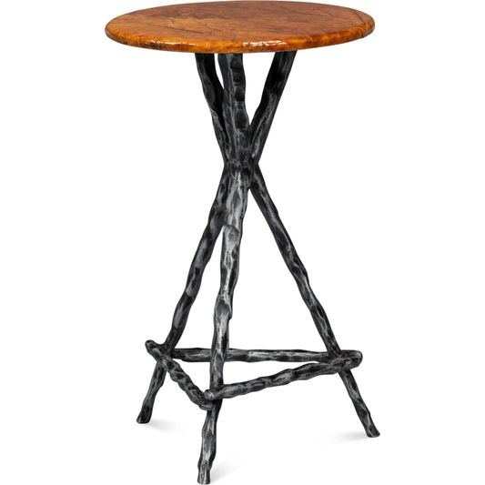 Planter's Table by Sarreid Ltd.. Made from casted aluminum in a traditional style.