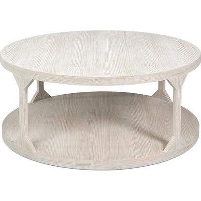 Devon Coffee Table by Sarreid Ltd. in grey. Made from unique in a transitional style.