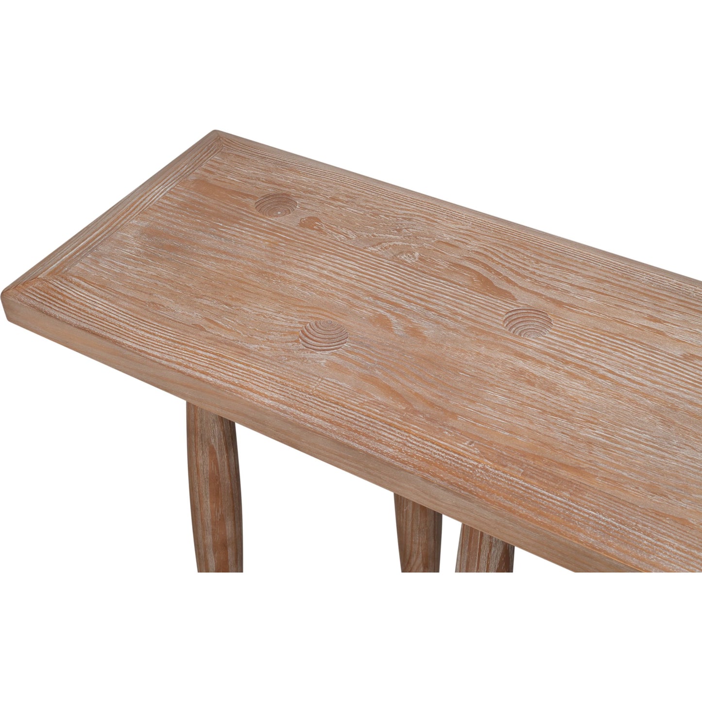 008 SI-2531072 | Closeup | Magnus Console by Sarreid Ltd. in natural and pine wood. Made from unique in a unique style.