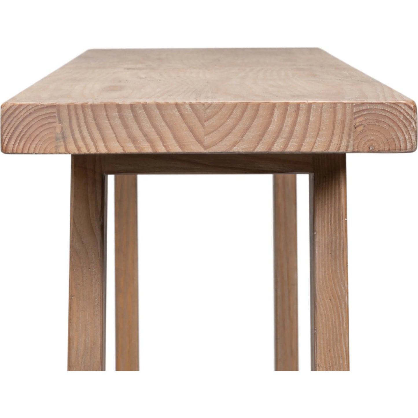 008 SI-2531053 | Closeup | Farmhouse Kitchen Table by Sarreid Ltd. in natural and natural aged pine. Made from unique in a rustic style.
