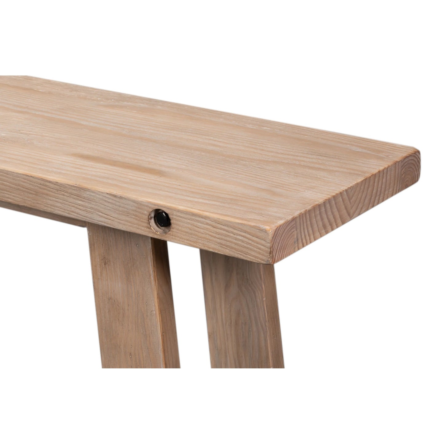 011 SI-2531053 | Closeup | Farmhouse Kitchen Table by Sarreid Ltd. in natural and natural aged pine. Made from unique in a rustic style.