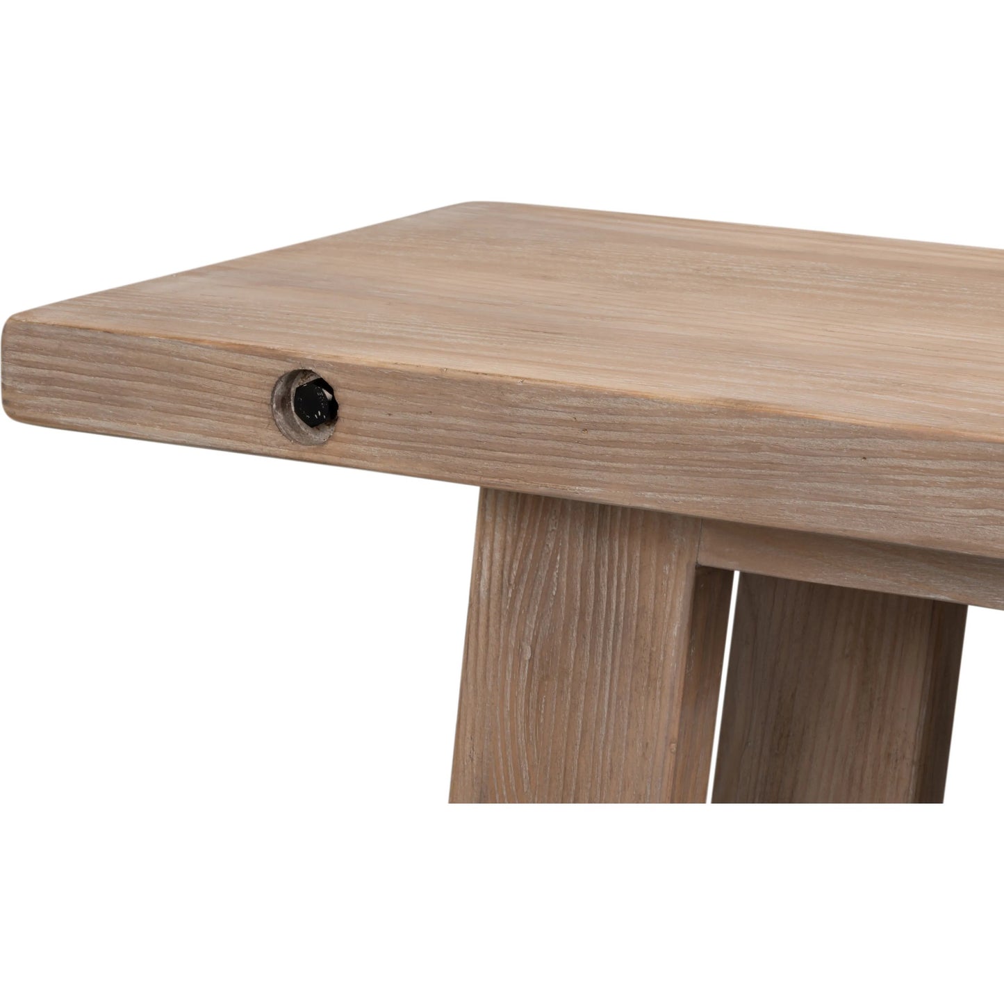 016 SI-2531053 | Closeup | Farmhouse Kitchen Table by Sarreid Ltd. in natural and natural aged pine. Made from unique in a rustic style.
