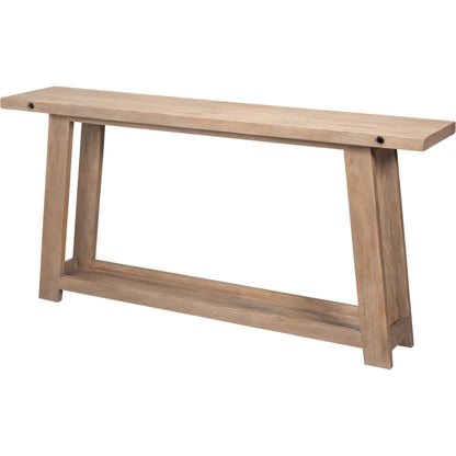 Farmhouse Kitchen Table by Sarreid Ltd. in natural and natural aged pine. Made from unique in a rustic style.