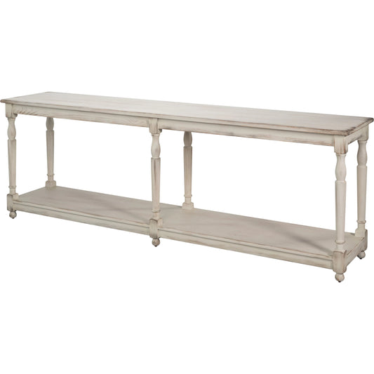 Jensen Console by Sarreid Ltd. in grey and ash wood. Made from unique in a unique style.