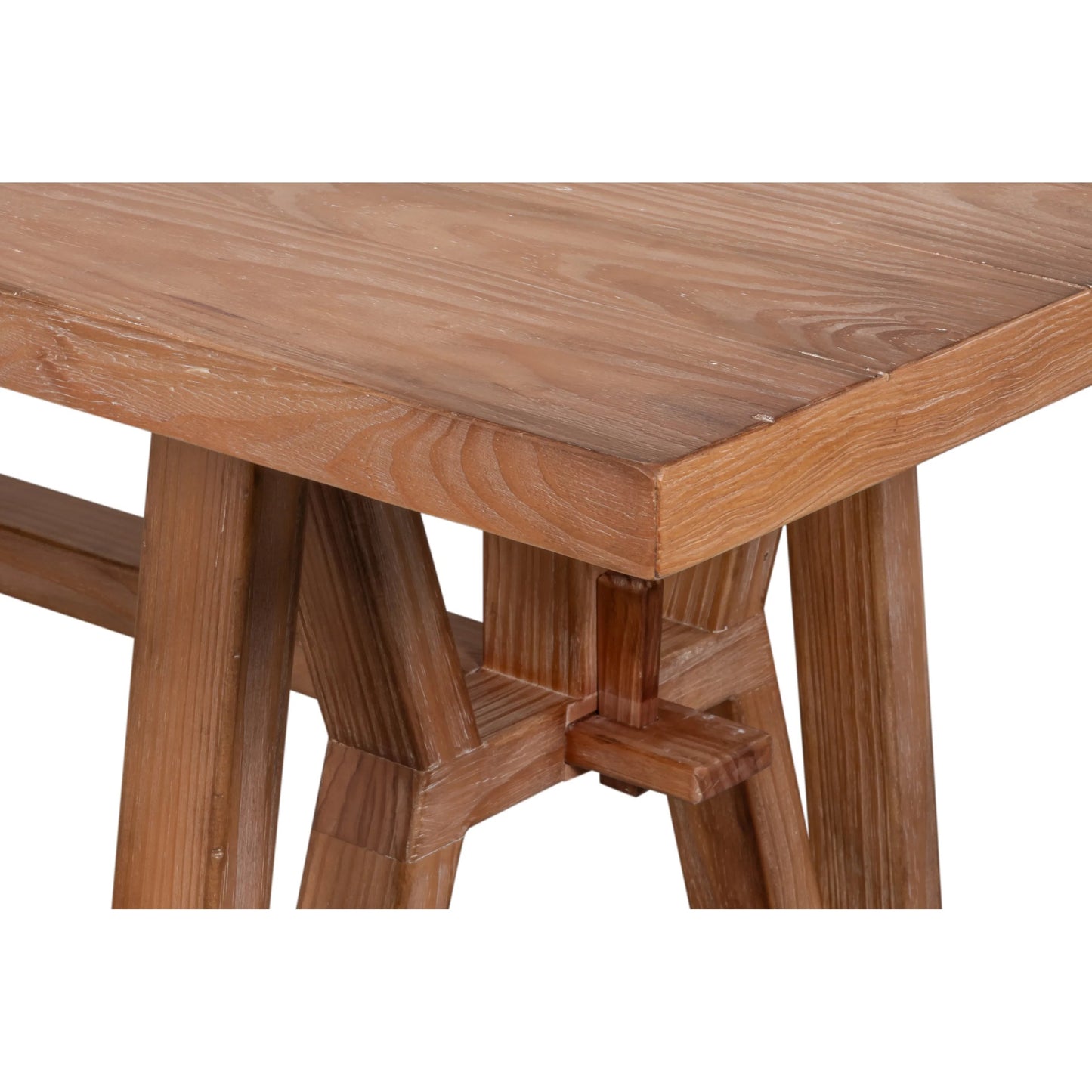 005 SI-2531073 | Closeup | Miner's Camp Dining Table by Sarreid Ltd. in natural and natural aged pine. Made from unique in a unique style.