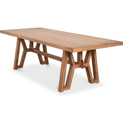 Miner's Camp Dining Table by Sarreid Ltd. in natural and natural aged pine. Made from unique in a unique style.