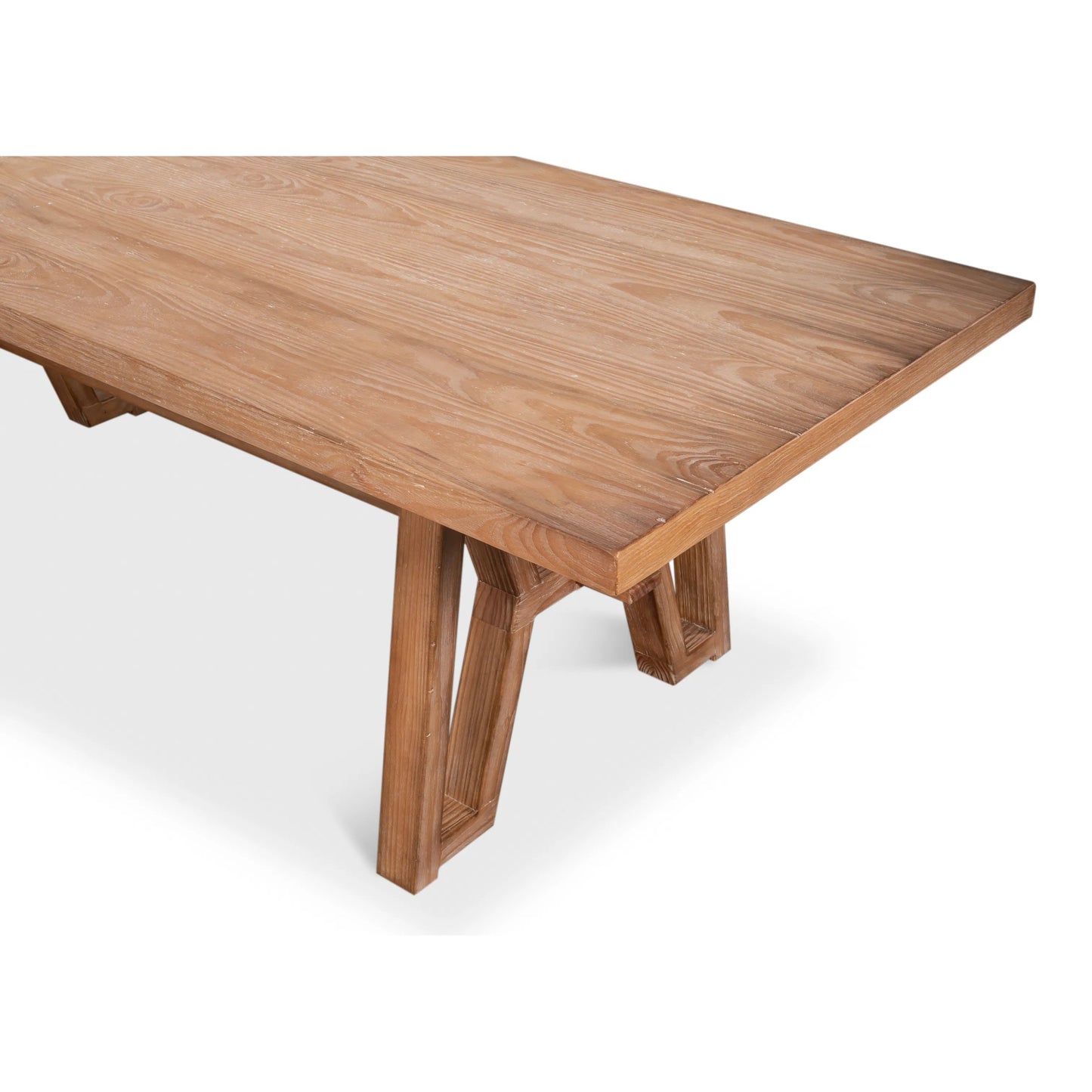 010 SI-2531073 | Closeup | Miner's Camp Dining Table by Sarreid Ltd. in natural and natural aged pine. Made from unique in a unique style.