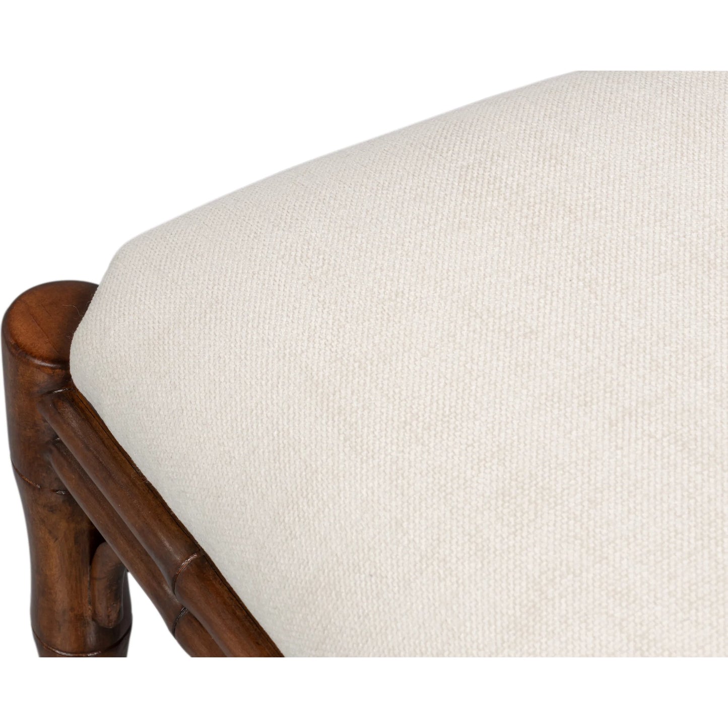 012 SI-2473336 | Closeup | Elora Chair (Set of 2) by Sarreid Ltd. in cream, palladio. Made from ash wood, danny chenille in a traditional style.