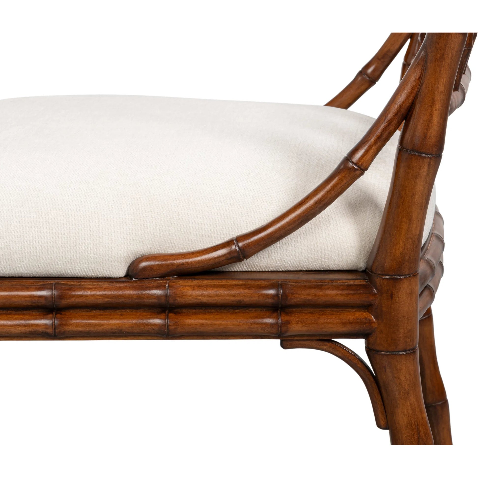 Elora Chair (Set of 2) by Sarreid Ltd. in cream, palladio. Made from ash wood, danny chenille in a traditional style.
