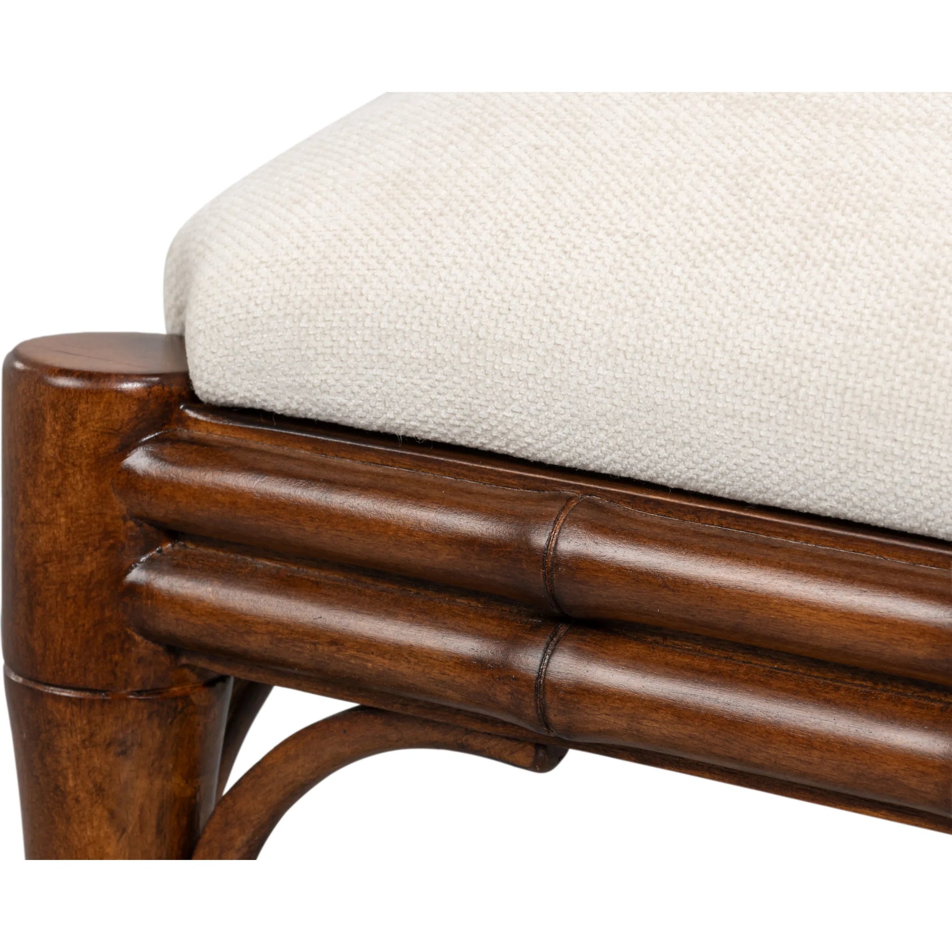 Elora Chair (Set of 2) by Sarreid Ltd. in cream, palladio. Made from ash wood, danny chenille in a traditional style.