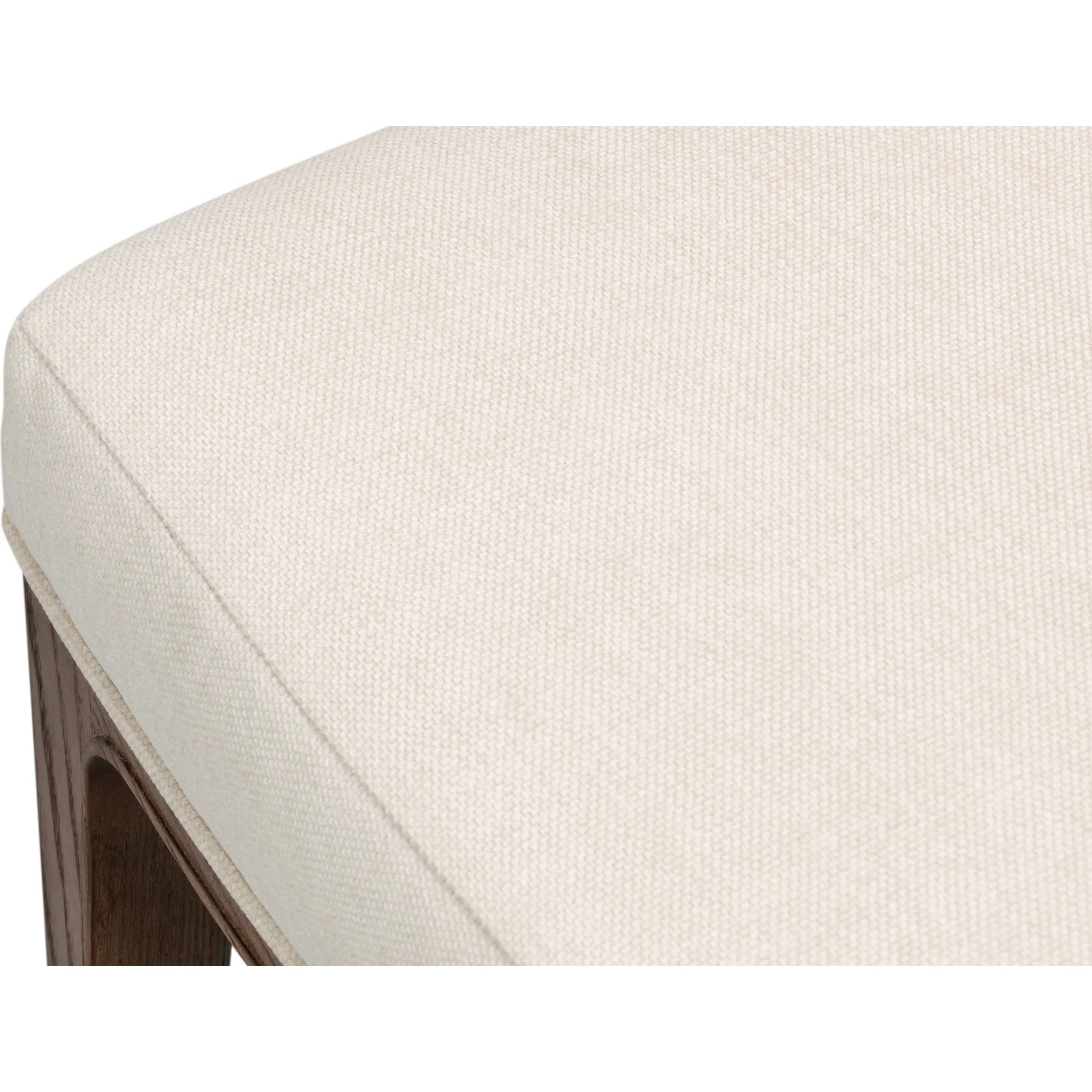 Caro Chair (Set of 2) by Sarreid Ltd. in light mink, cream. Made from ash wood, chenille performance fabric in a transitional style.