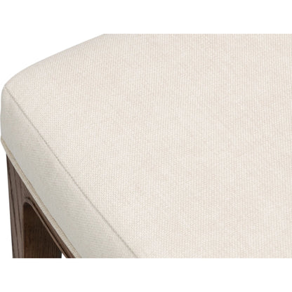 Caro Chair (Set of 2) by Sarreid Ltd. in light mink, cream. Made from ash wood, chenille performance fabric in a transitional style.
