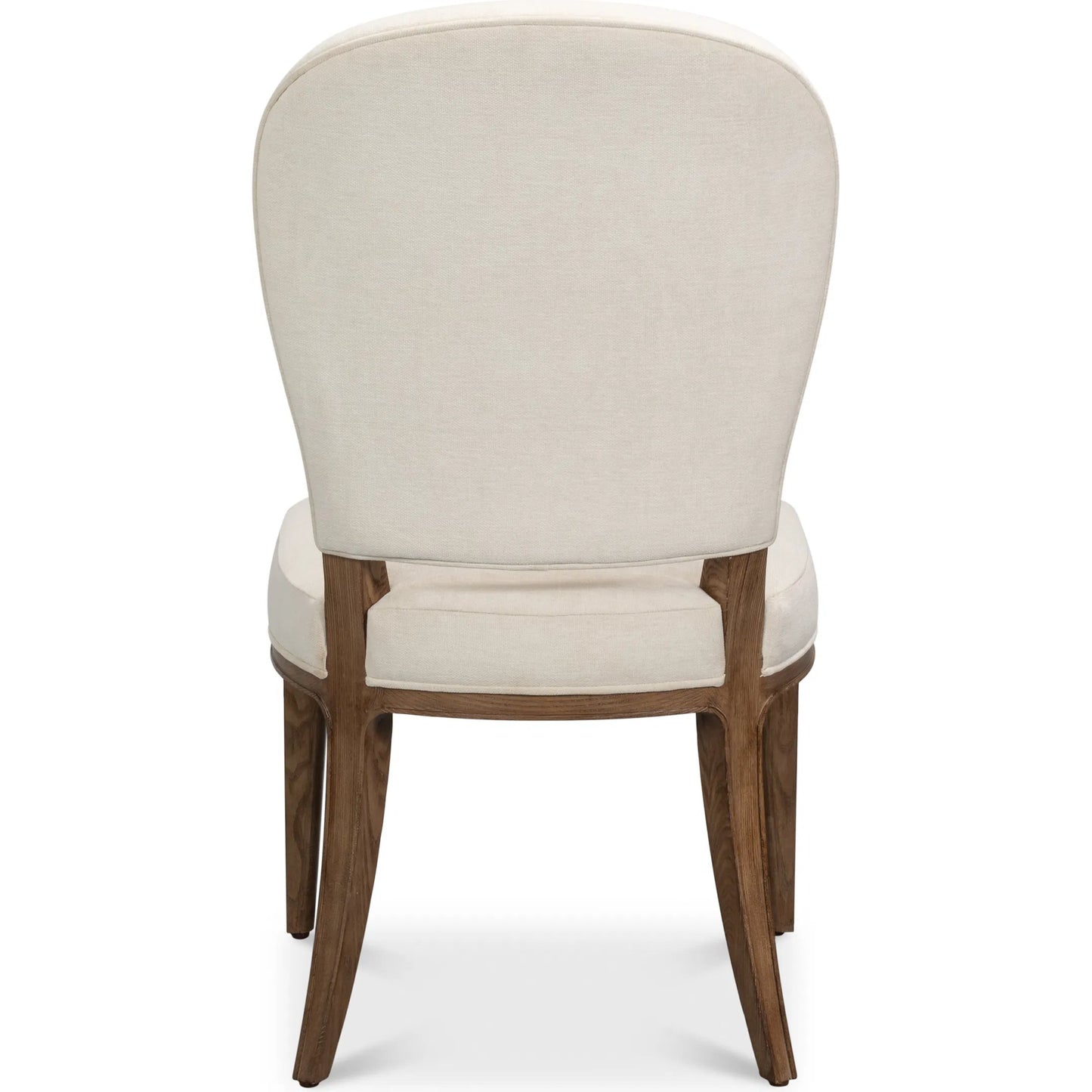 005 SI-2473332 | Additional Silo | Caro Chair (Set of 2) by Sarreid Ltd. in light mink, cream. Made from ash wood, chenille performance fabric in a transitional style.
