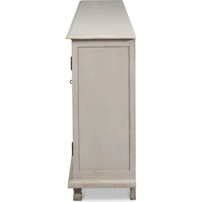 Harper Sideboard by Sarreid Ltd. in grey and pine, soft grey. Made from unique in a unique style.