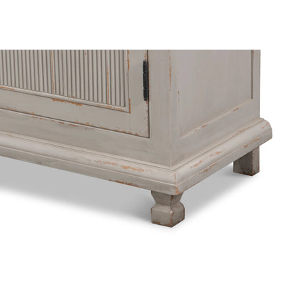Harper Sideboard by Sarreid Ltd. in grey and pine, soft grey. Made from unique in a unique style.