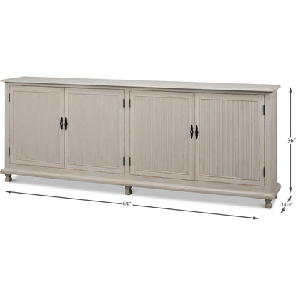 Harper Sideboard by Sarreid Ltd. in grey and pine, soft grey. Made from unique in a unique style.