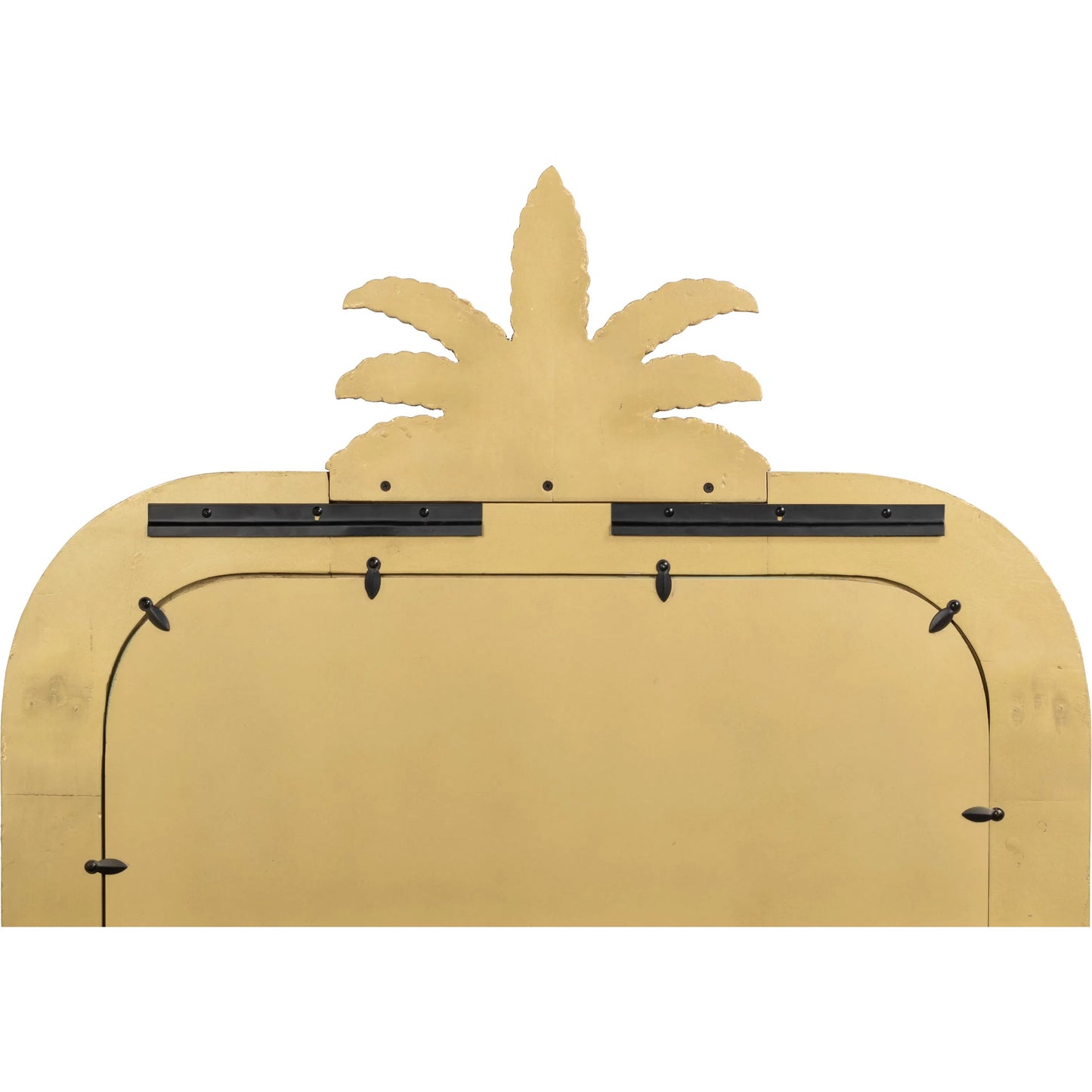 003 SI-2635427 | Additional Silo | Gilded Pineapple Crest Mirror by Sarreid Ltd. in brown and gold leaf. Made from unique in a unique style.