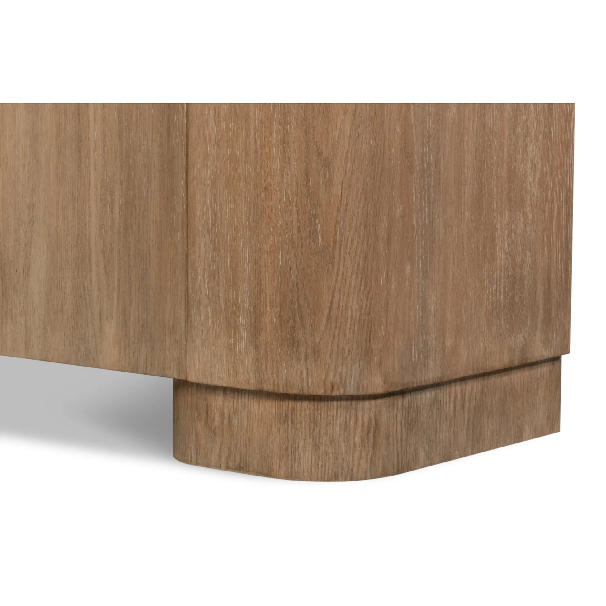 Arcus Sideboard by Sarreid Ltd. in brown and mango wood, manmade marble top, wood veneer, faux marble. Made from unique in a unique style.