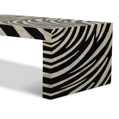 Meridian Bone Inlay Cocktail Table by Sarreid Ltd. in mango wood. Made from unique in a unique style.