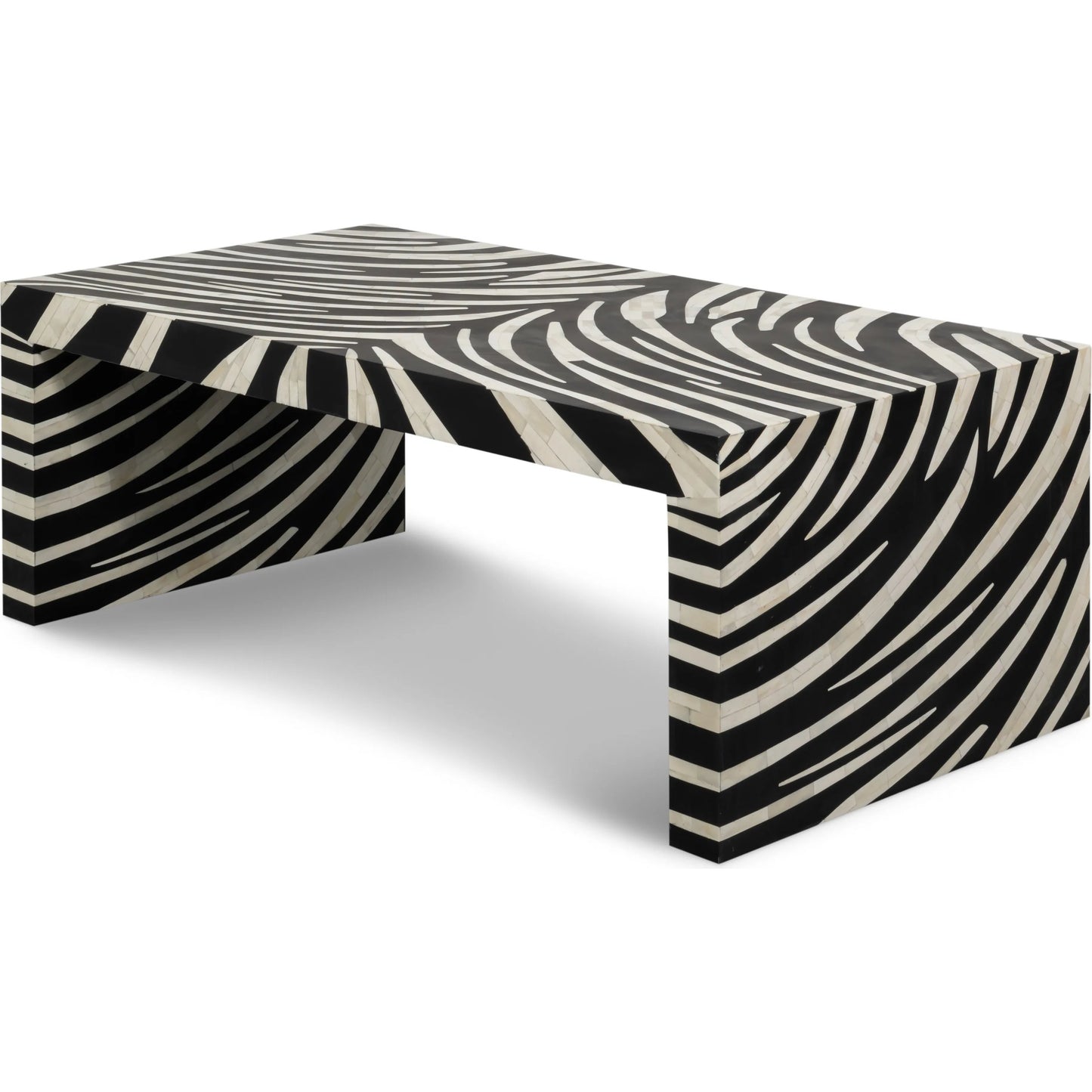 007 SI-2635430 | Additional Silo | Meridian Bone Inlay Cocktail Table by Sarreid Ltd. in mango wood. Made from unique in a unique style.