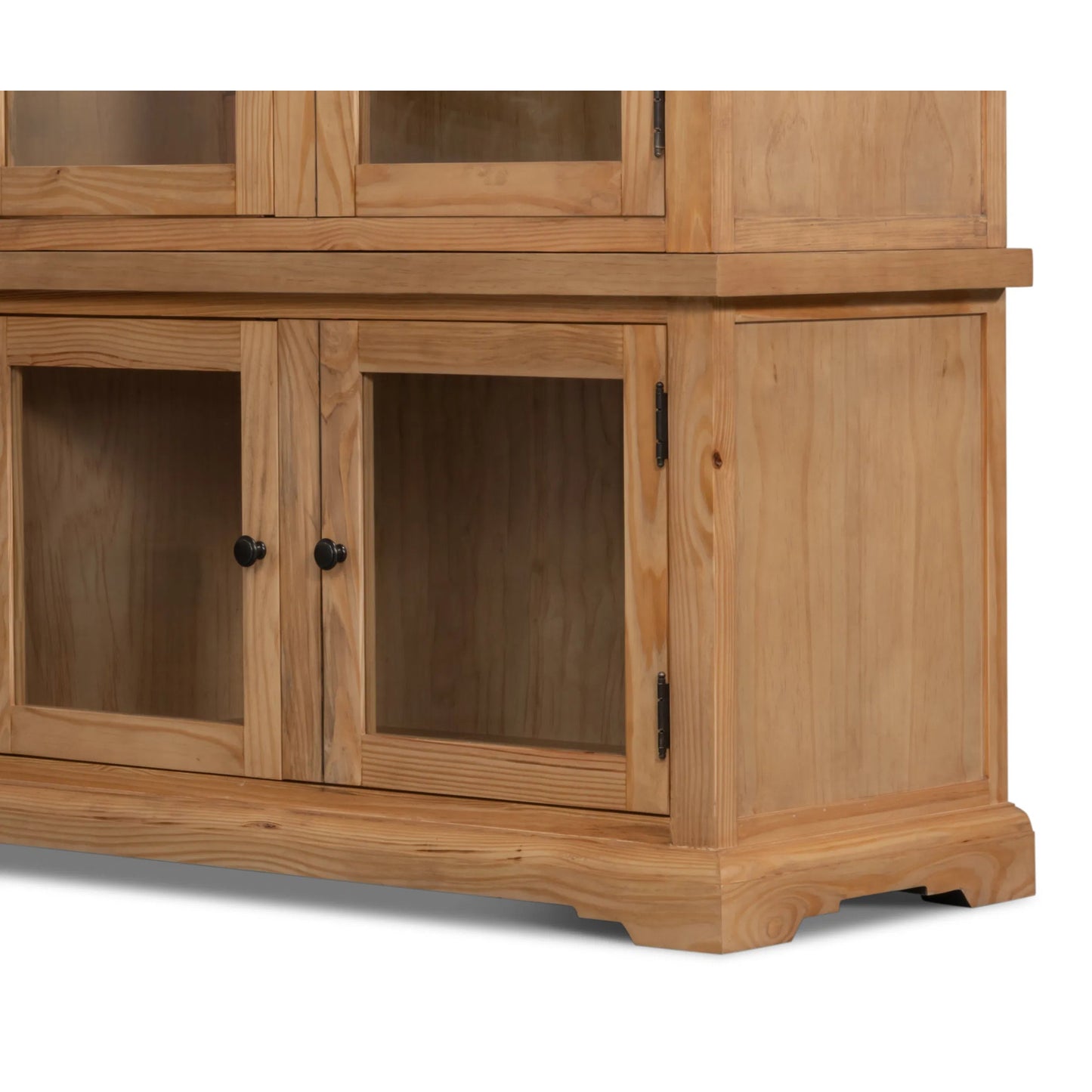 003 SI-2635433 | Additional Silo | Tanner Bookcase by Sarreid Ltd. in natural and reclaimed pine, glass. Made from unique in a unique style.
