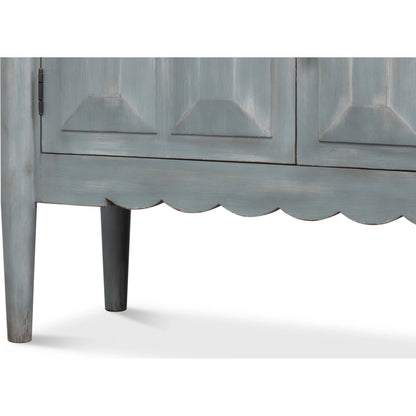 Dutch Sideboard by Sarreid Ltd. in grey and pine, antique grey. Made from unique in a unique style.