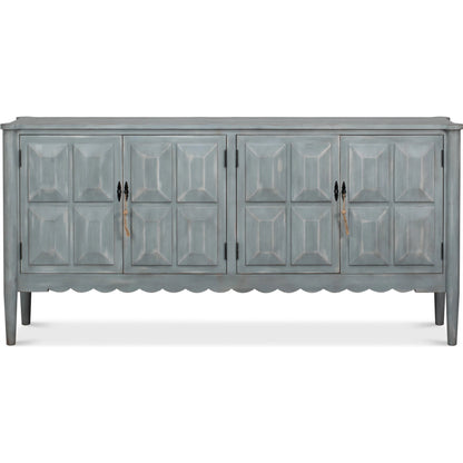 Dutch Sideboard by Sarreid Ltd. in grey and pine, antique grey. Made from unique in a unique style.
