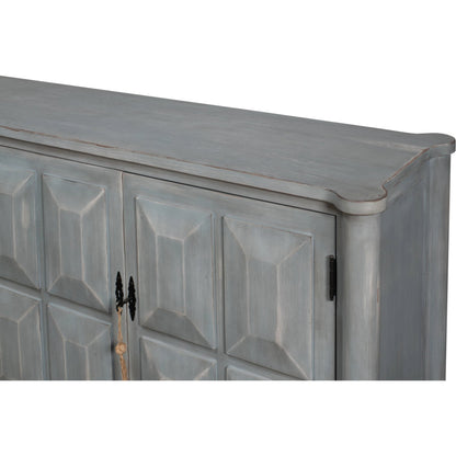Dutch Sideboard by Sarreid Ltd. in grey and pine, antique grey. Made from unique in a unique style.