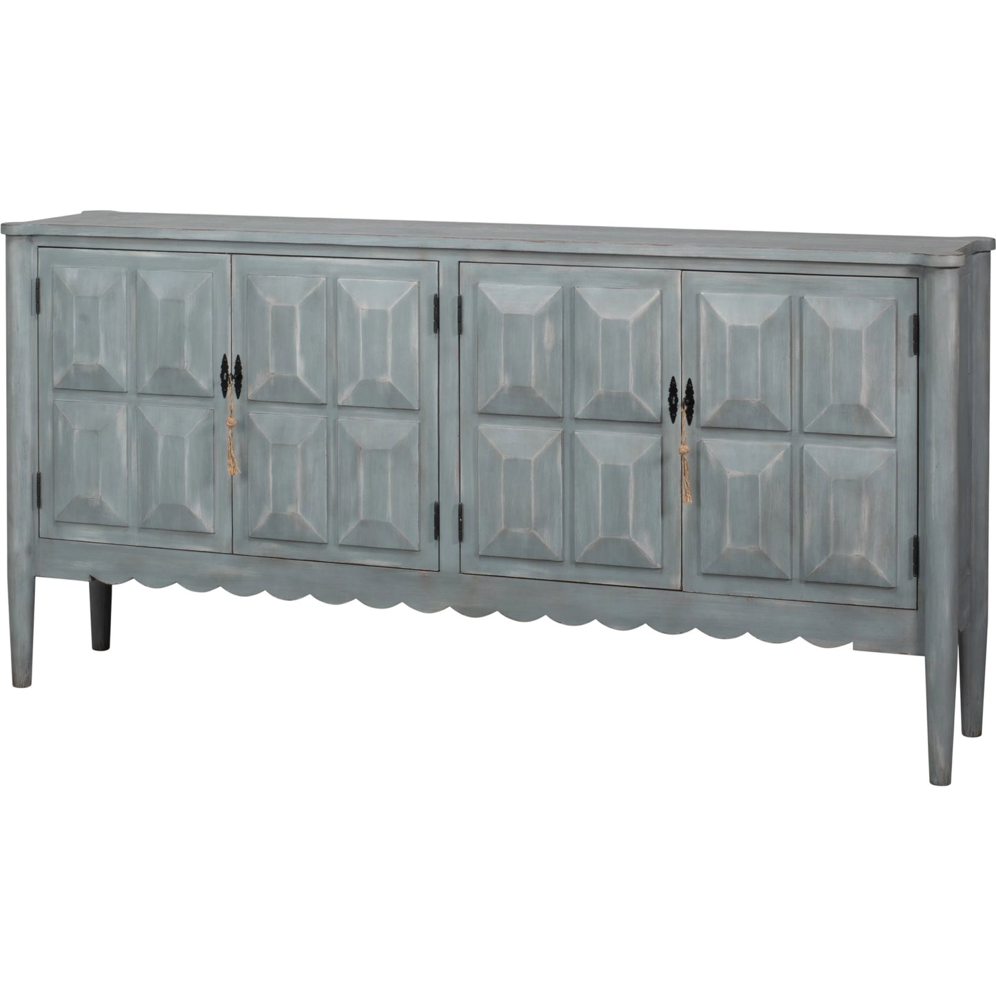 000 SI-2635424 | Primary Silo | Dutch Sideboard by Sarreid Ltd. in grey and pine, antique grey. Made from unique in a unique style.
