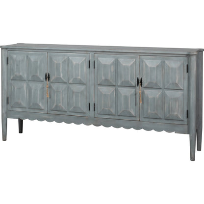 Dutch Sideboard by Sarreid Ltd. in grey and pine, antique grey. Made from unique in a unique style.