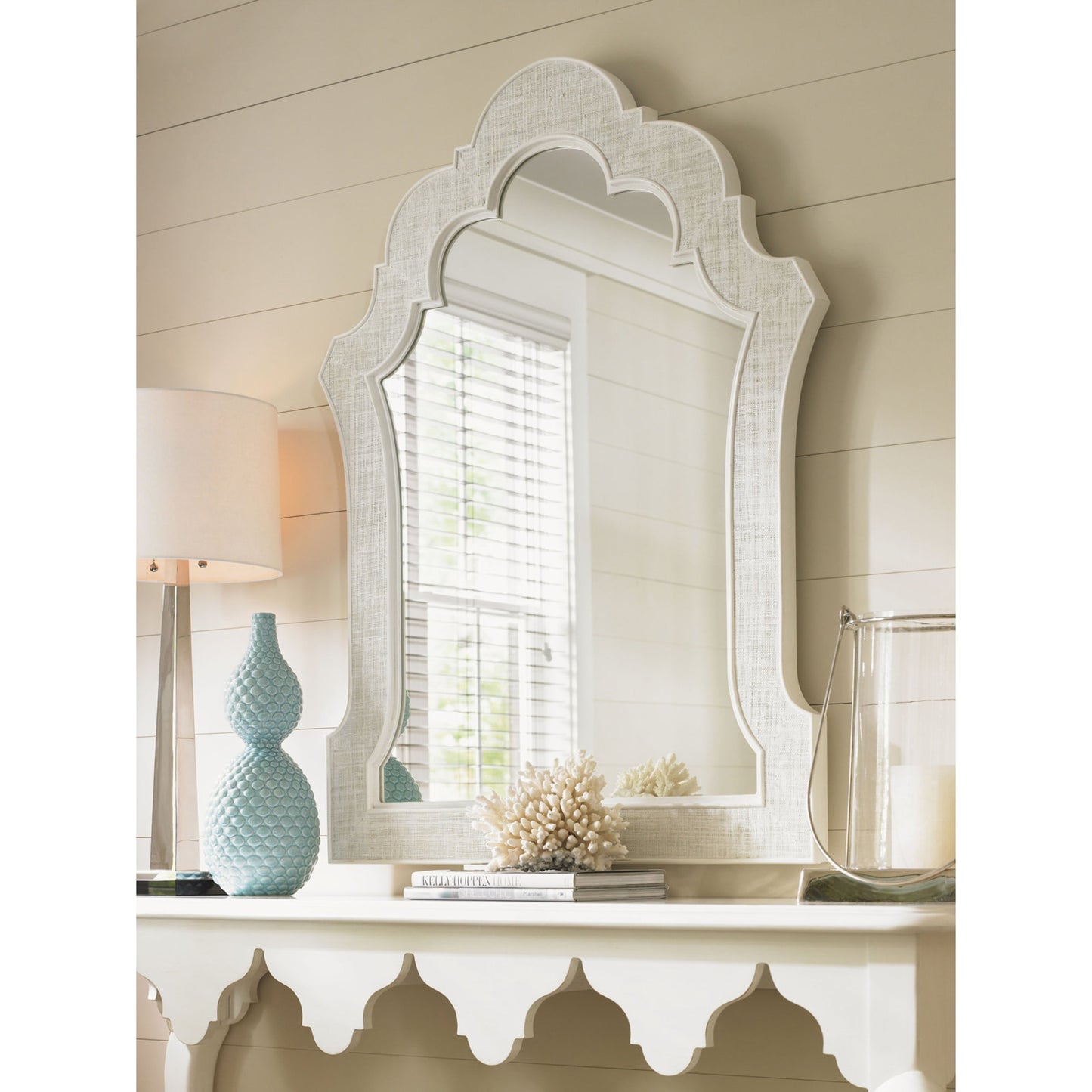 005 SR-836404 | Lifestyle | Sandys Mirror by Tommy Bahama Home. Made from unique in a transitional style.