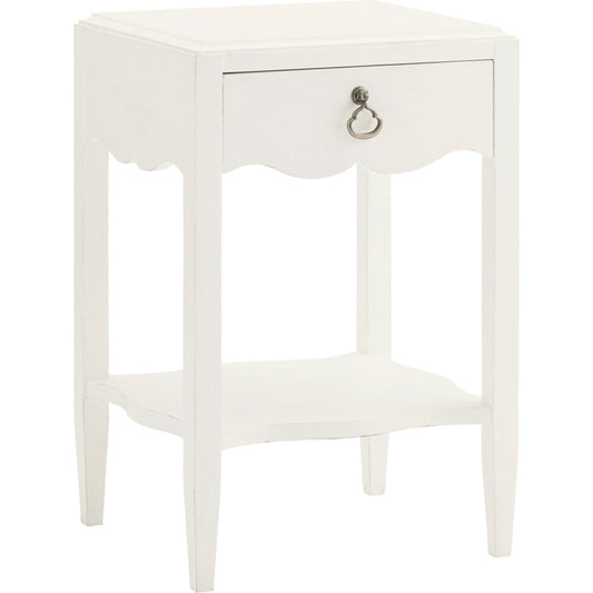 Water Street Bedside Table by Tommy Bahama Home in ivory. Made from unique in a transitional style.