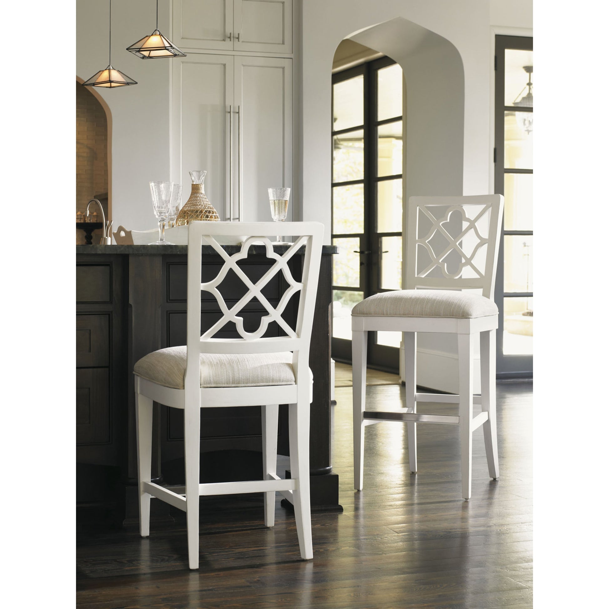 Newstead Bar Stool by Tommy Bahama Home in somers isle. Made from unique in a transitional style.