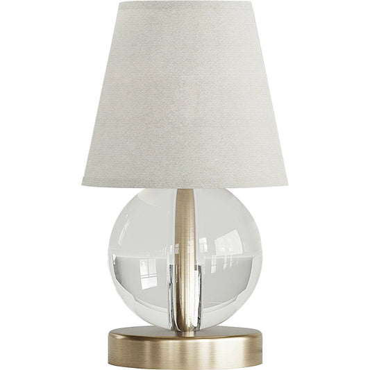 Mona & Lisa Spherical Crystal Table Lamp by Varaluz in antique bronze. Made from unique in a unique style.