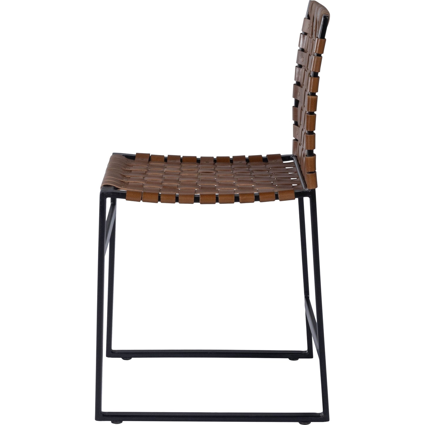 006 SR-770522 | Additional Silo | Urban Chair by Butler Specialty Company in medium brown and brown leather. Made from iron, real leather, steel metal nail heads in a modern style.
