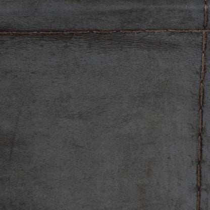 Koler Magazine Table by Butler Specialty Company in off white and marble, metal. Made from iron, aged silver finish, leather, aged gray-brown finish, marble in a modern style.