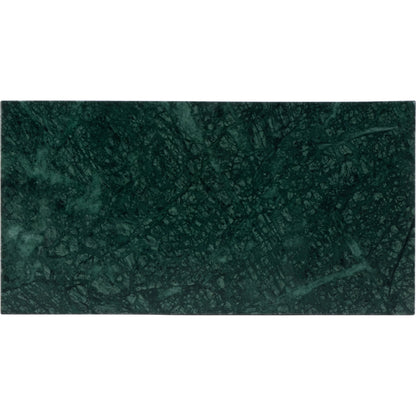 Edie Magazine Side Table by Butler Specialty Company in green marble. Made from iron, leather, marble in a modern style.